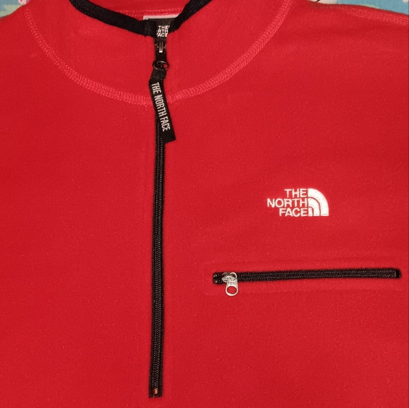 90s The North Face Vintage Half Zip Pullover Fleece Sweater - Picture 3 of 7